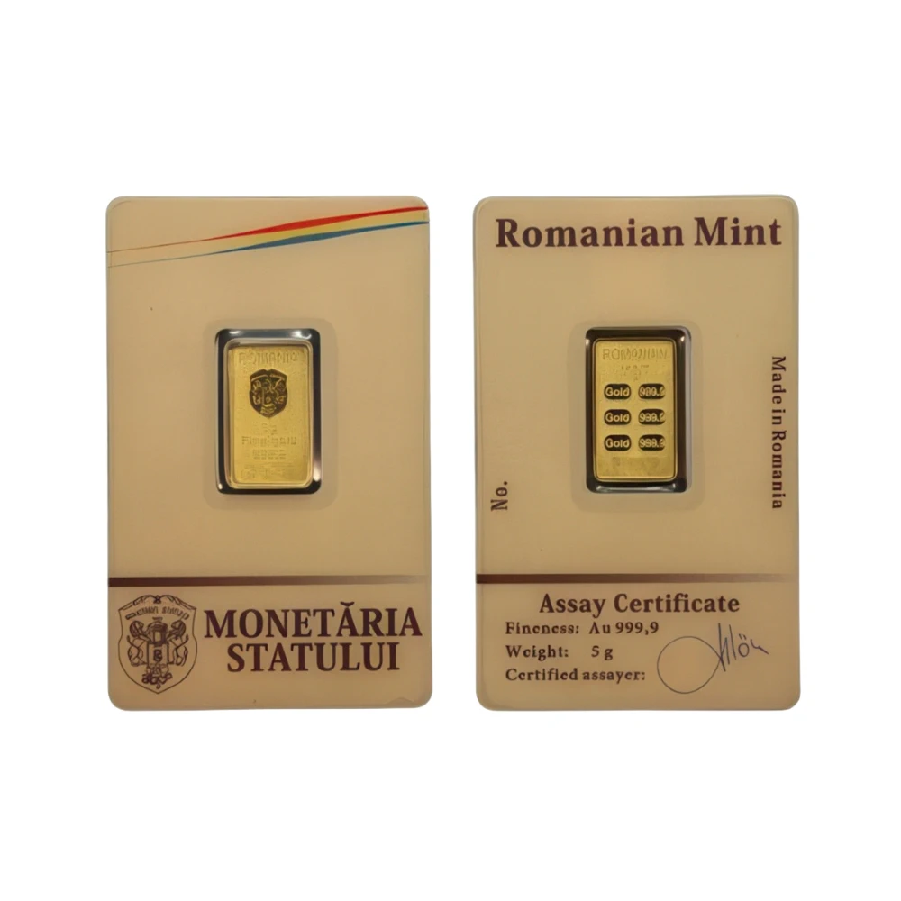 5 g Lingou de Aur Monetaria Statului