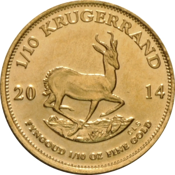Moneda aur 1/10 oz Krugerrand
