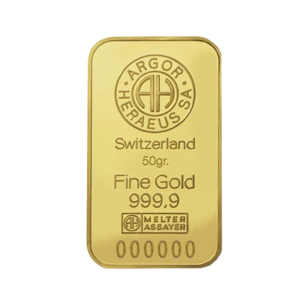 50 g Lingou de Aur Argor Heraeus
