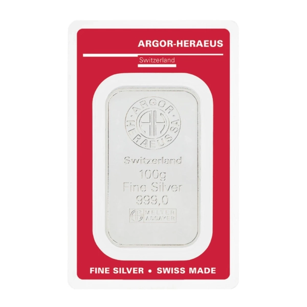 100 g Lingou de Argint Argor Heraeus