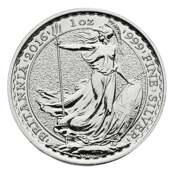 1 uncie Moneda de Argint Britannia Regina Elisabeta a II-a