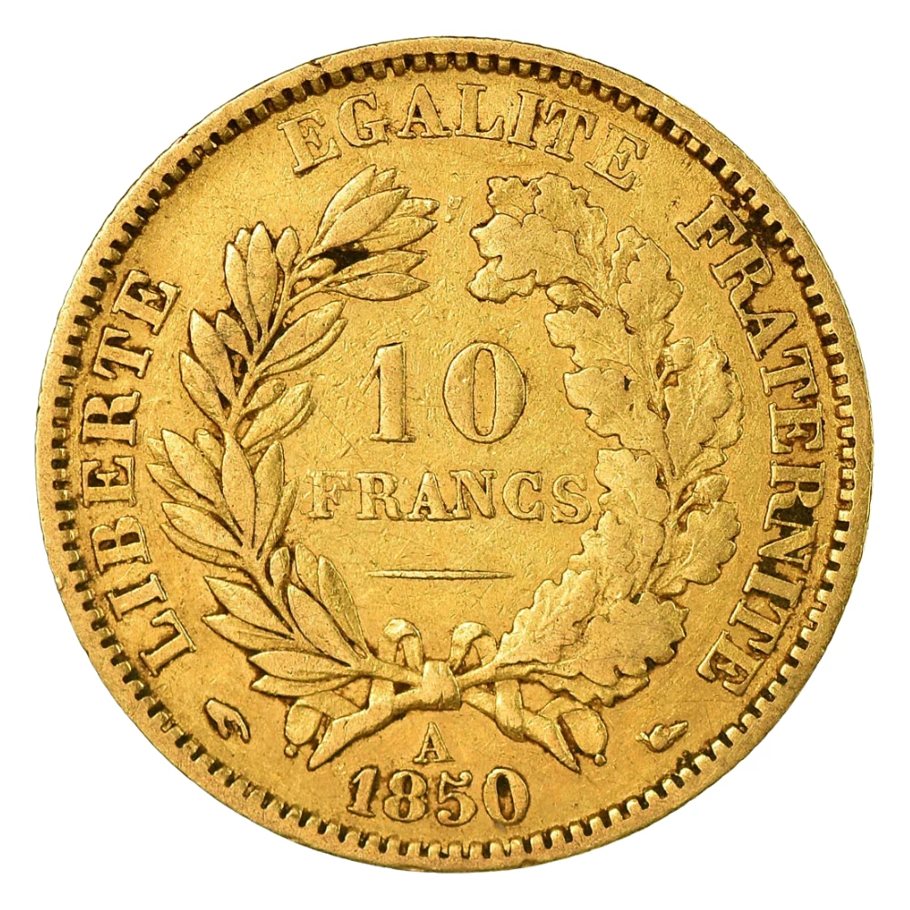 Moneda de Aur 10 Franci Franta Ceres - imagine 2