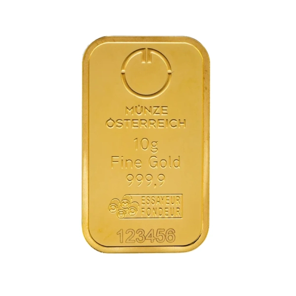 10 g Lingou de Aur Munze Osterreich
