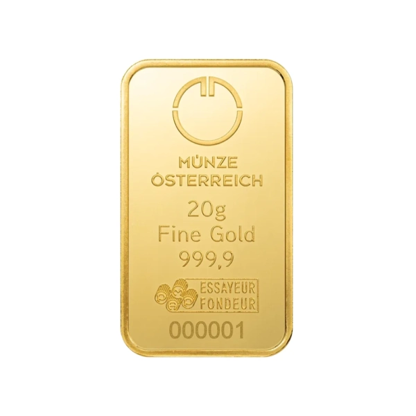 20 g Lingou de Aur Munze Osterreich