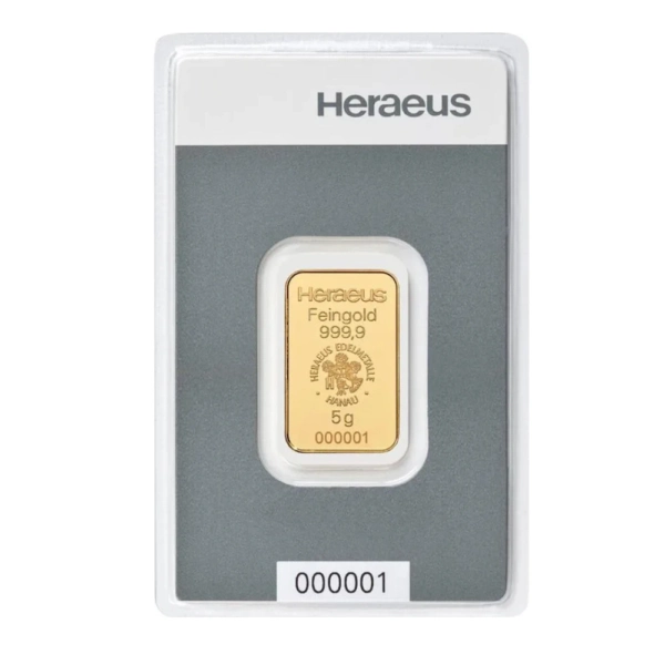 5 g Lingou de Aur Heraeus