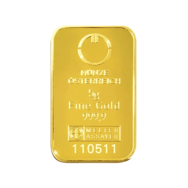 5 g Lingou de Aur Munze Osterreich