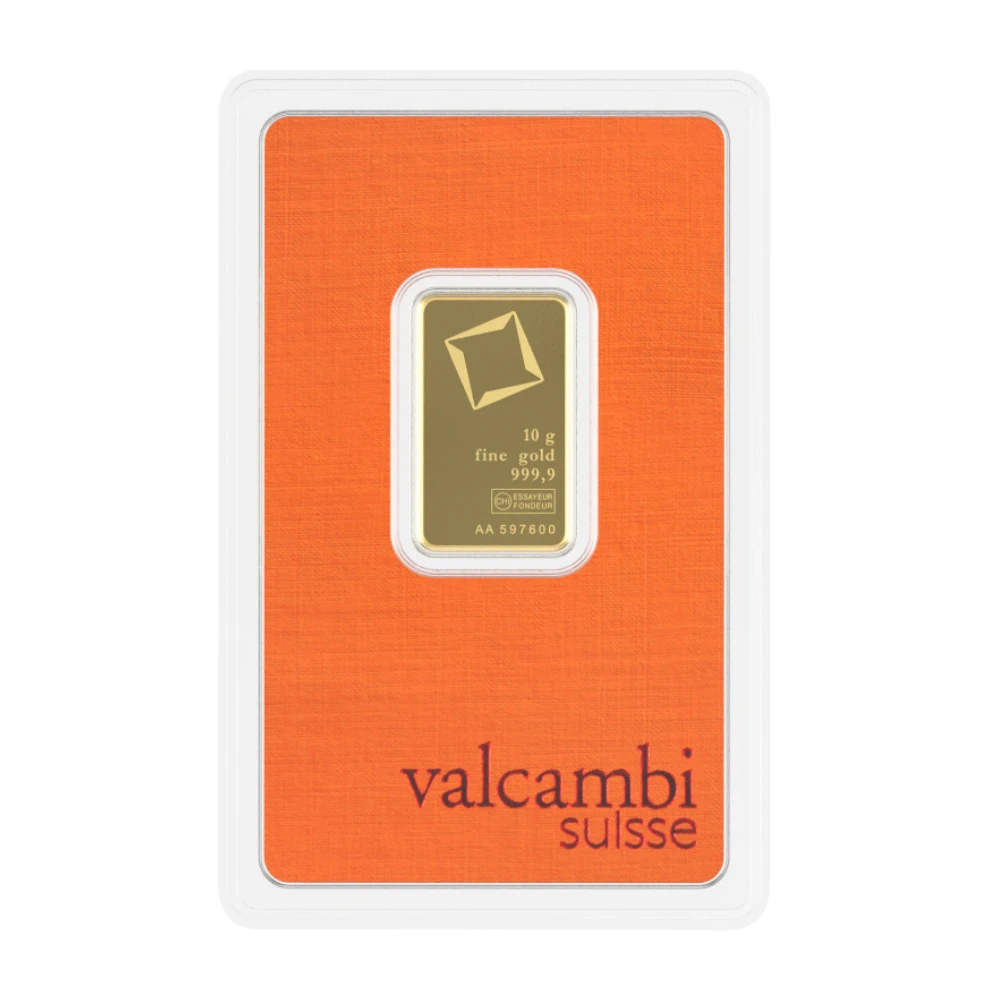 10 g Lingou de Aur Valcambi Suisse