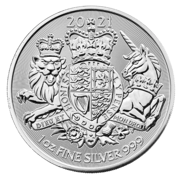 1 uncie Moneda de Argint Royal Arms Marea Britanie