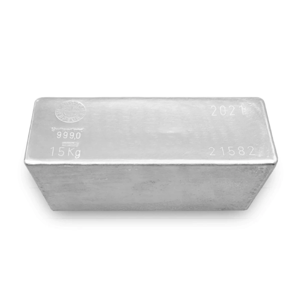 15000 g Lingou de Argint Argor Heraeus