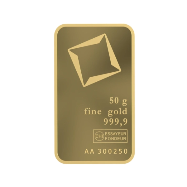 50 g Lingou de Aur Valcambi Suisse