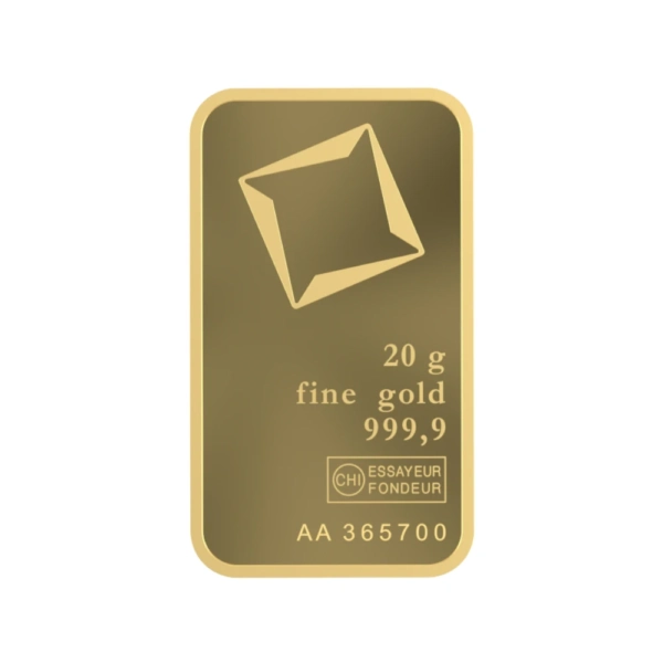 20 g Lingou de Aur Valcambi Suisse