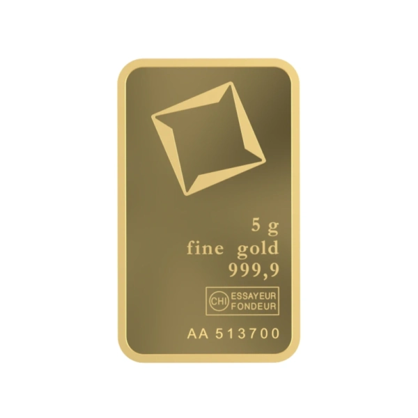 5 g Lingou de Aur Valcambi Suisse