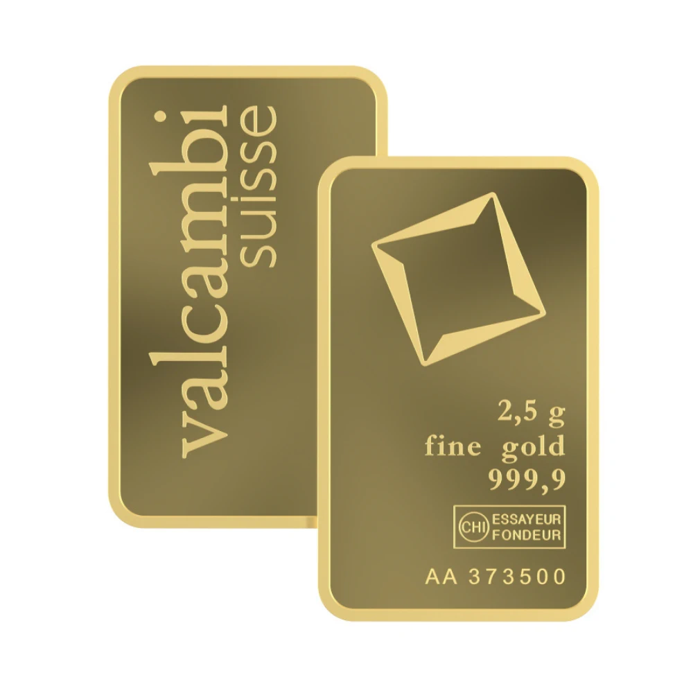 2.5 g Lingou de Aur Valcambi Suisse - imagine 3