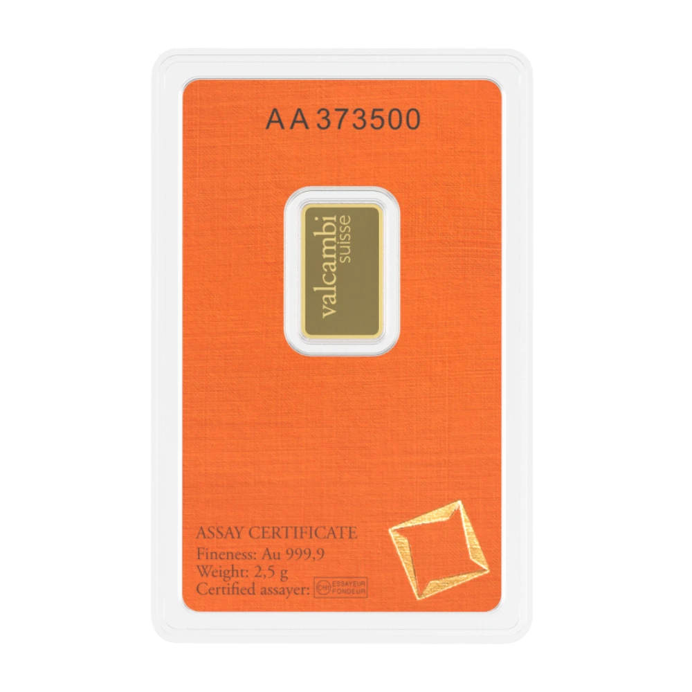 2.5 g Lingou de Aur Valcambi Suisse - imagine 5