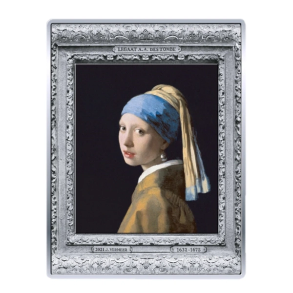 500 g Moneda de Argint The Girl with a Pearl Earring