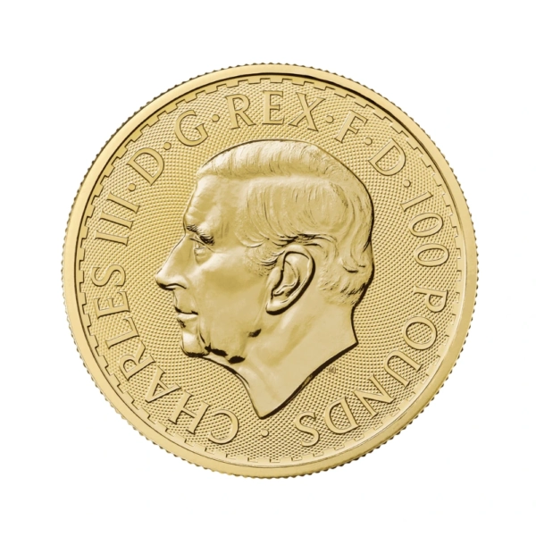 1 uncie Moneda de Aur Britannia Regele Charles al III-lea