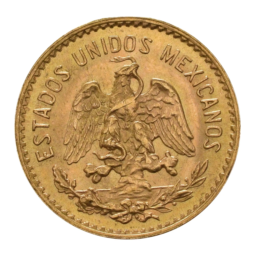 Moneda de Aur 5 Pesos Mexican - imagine 2