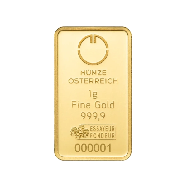 1 g Lingou de Aur Munze Osterreich