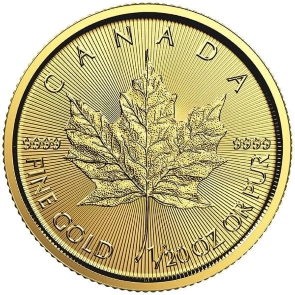 Moneda de aur 1/20 oz Maple Leaf