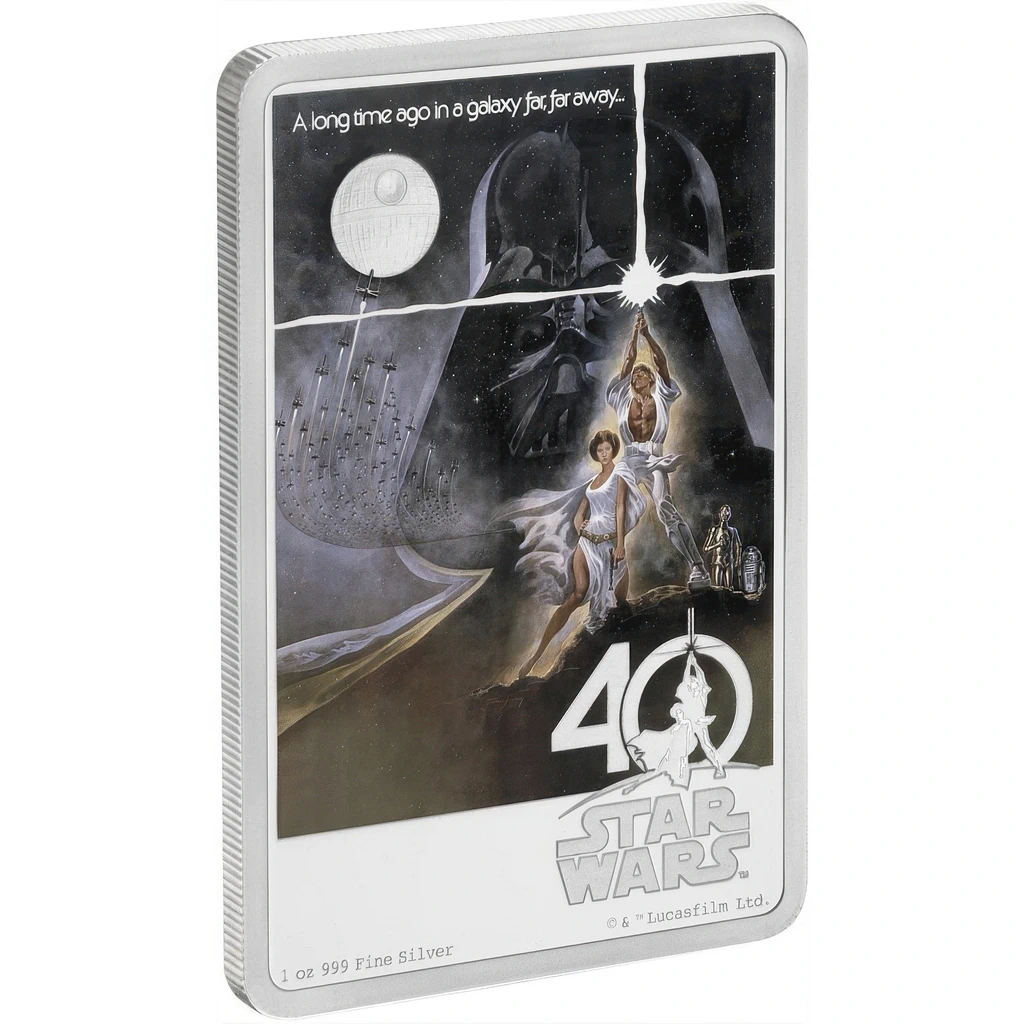 Moneda de Argint Star Wars 40th Anniversary