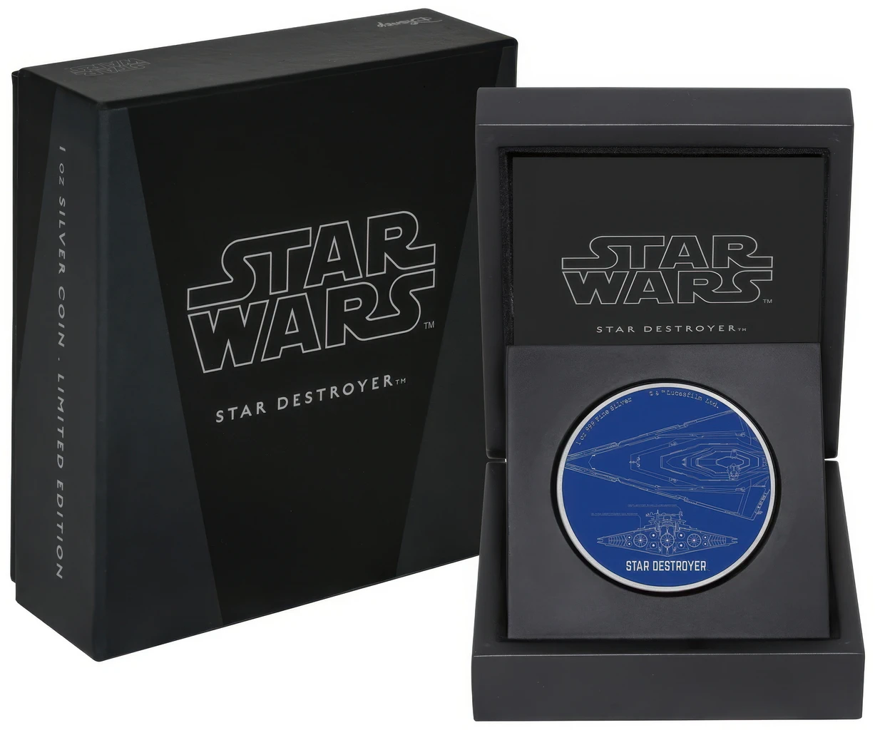 Moneda de Argint Star Wars Star Destroyer - imagine 4