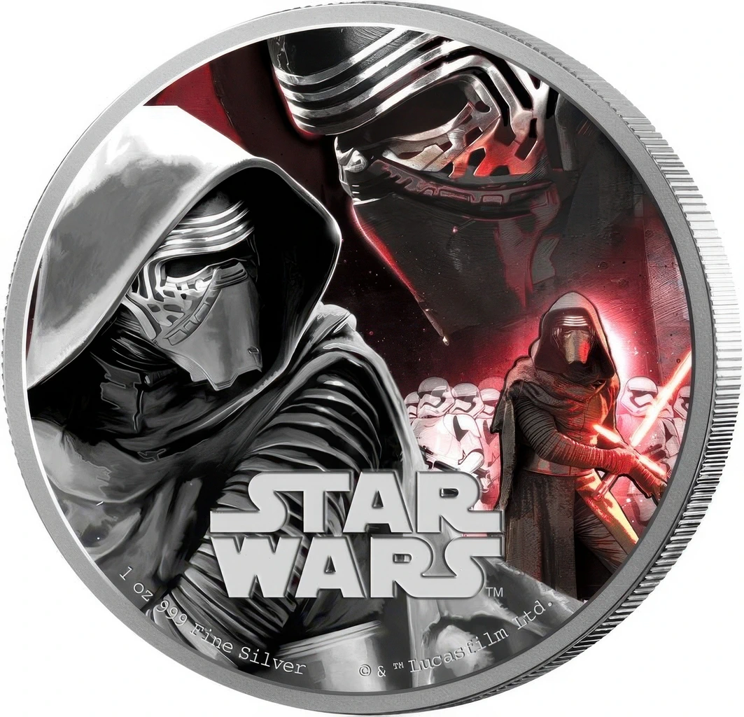 Moneda de Argint Star Wars Kylo Ren