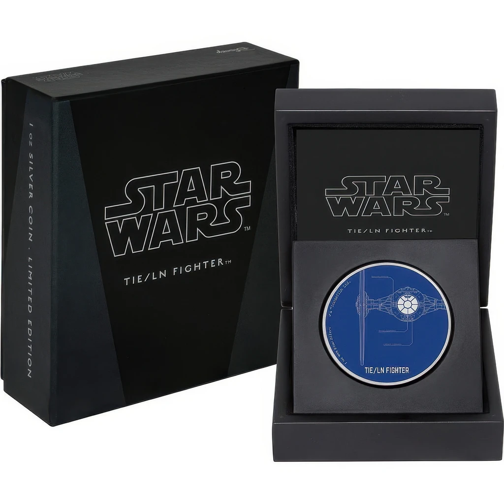 Moneda de Argint Star Wars Tie LN Fighter - imagine 4