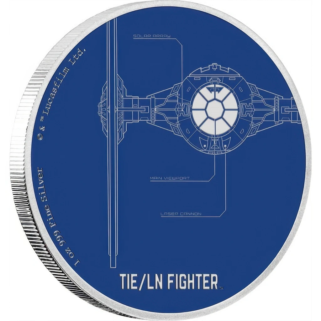 Moneda de Argint Star Wars Tie LN Fighter