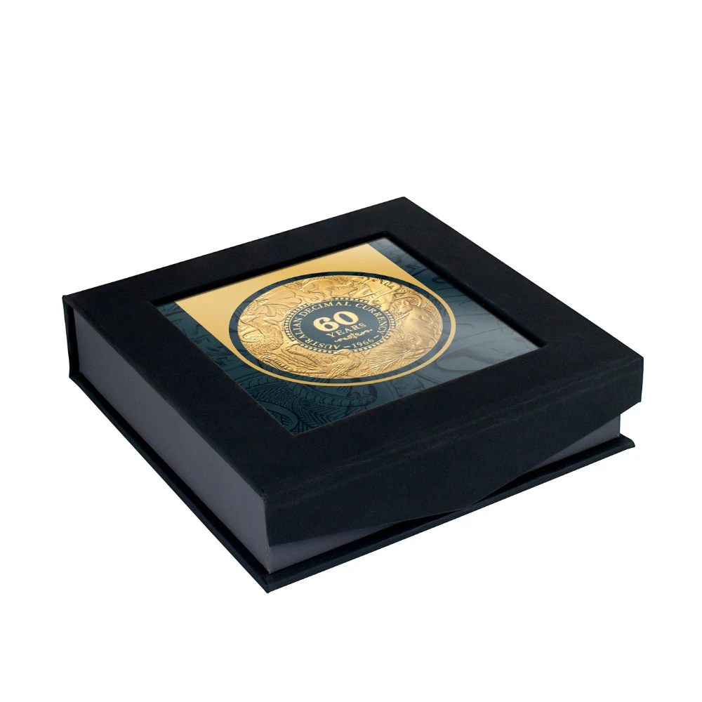 Moneda de Argint 60 de Ani de Moneda Zecimala 2026, Aurire 24K - imagine 5