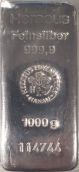 Lingou de argint 1000g Heraeus