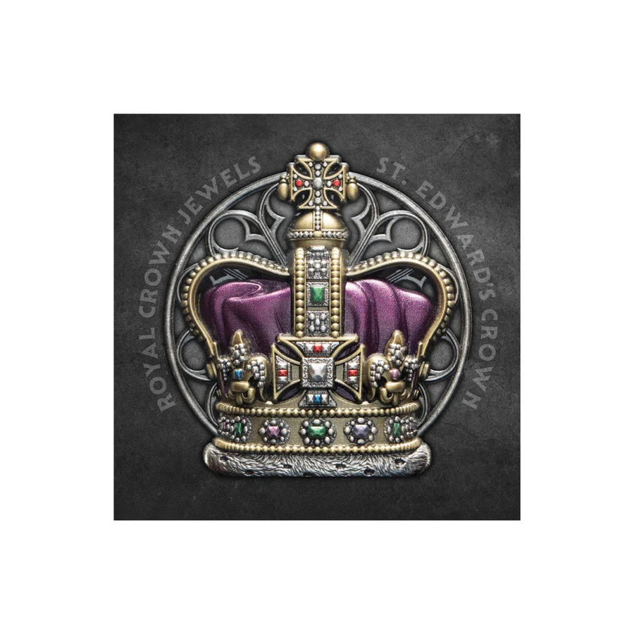 2 uncii Moneda de Argint Saint Edward’s Crown NIUE 2026 - imagine 5
