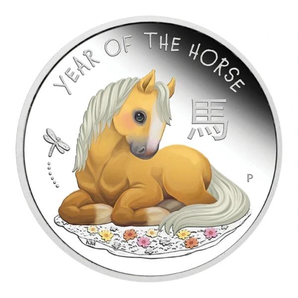 Moneda de Argint Colorat Lunar Baby Horse 2026
