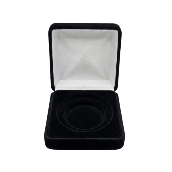 Cutie pentru moneda cu 2 diametre neagra