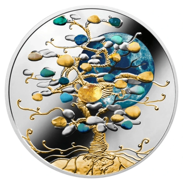 Moneda din argint „Tree of Luck – Citrine” 2026 Niue
