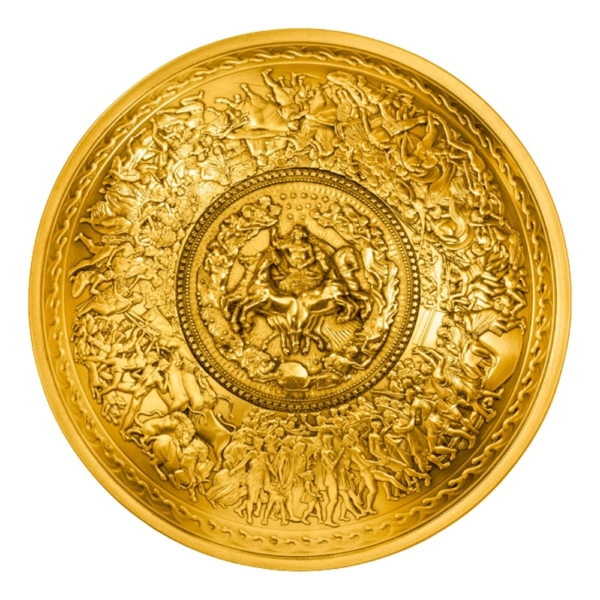 Monedă de Argint Shield of Achilles Goldplated
