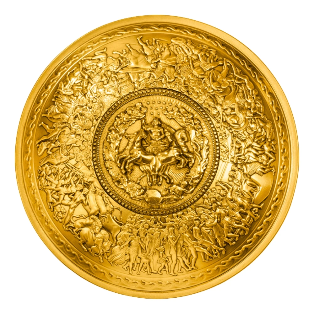 Monedă de Argint Shield of Achilles Goldplated